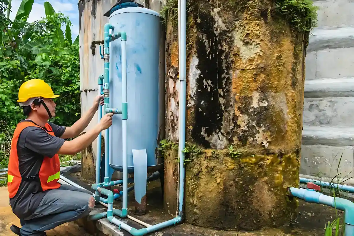 نحوه ریختن سیلیس در فیلتر شنی چگونه است؟