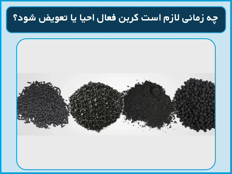 چه زمانی لازم است کربن فعال احیا یا تعویض شود؟