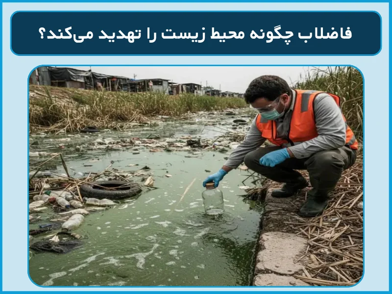 فاضلاب چگونه محیط زیست را تهدید میکند؟ | بررسی علمی و واقعی