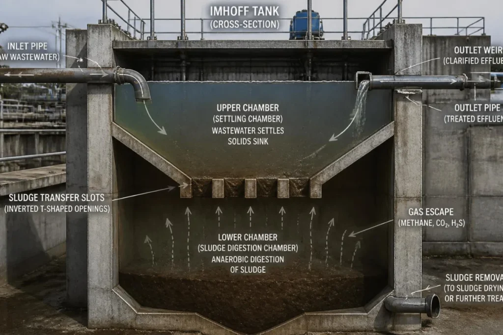ایمهاف تانک (Imhoff Tank) چیست؟ | مزیت آن در تصفیه فاضلاب
